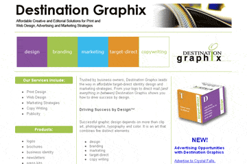 destination graphix web site thumbnail